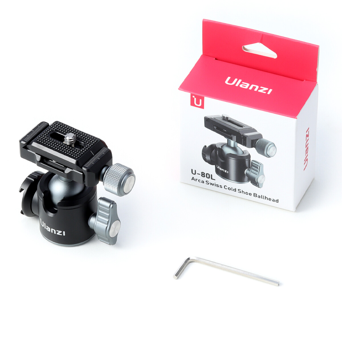 Ulanzi Đầu Bi Chân Máy Arca Swill U-80L Dành Cho Máy Ảnh DSLR SLR, Với Tấm Tháo Nhanh Arca