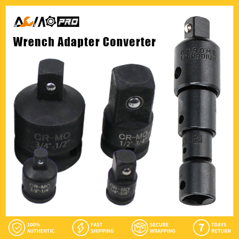AumoPro 1PCS Ratchet Wrench Socket Set Socket Adapter Converter 1 4 3 8 1
