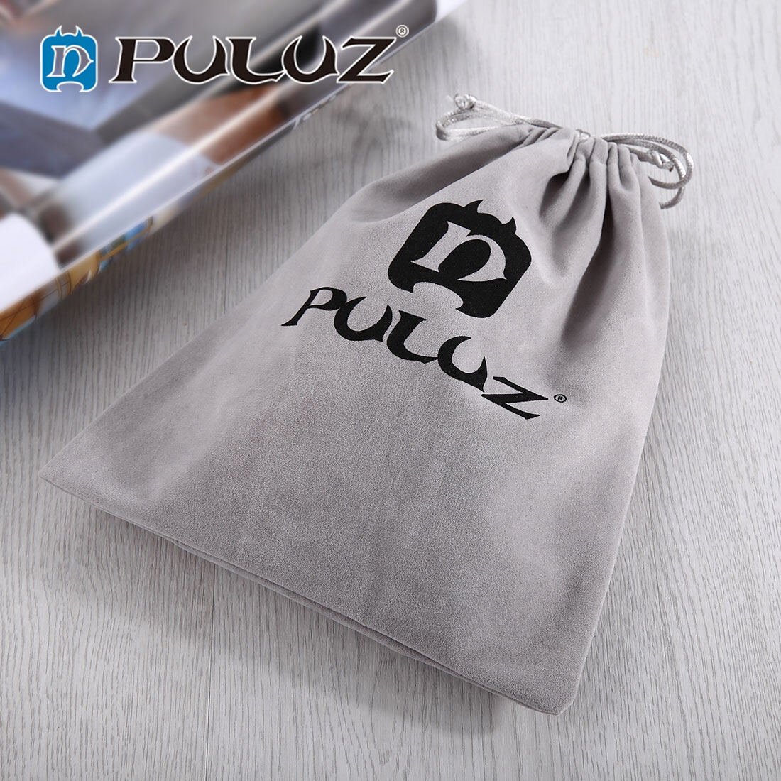 PULUZ Soft Flannel Pouch Bag Case with Stay Cord for GoPro HERO4 Session HERO4 HERO3+ HERO3 HERO2 HERO1 SJ4000 SJ5000 SJ6000 Xiaoyi HERO5 HERO5 Session