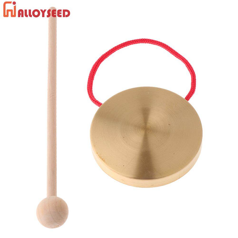 Chũm Chọe Đồng Chiêng Tay 21Cm Với Thanh Gỗ Bộ Gõ Đồ Chơi Âm Nhạc Trẻ Em