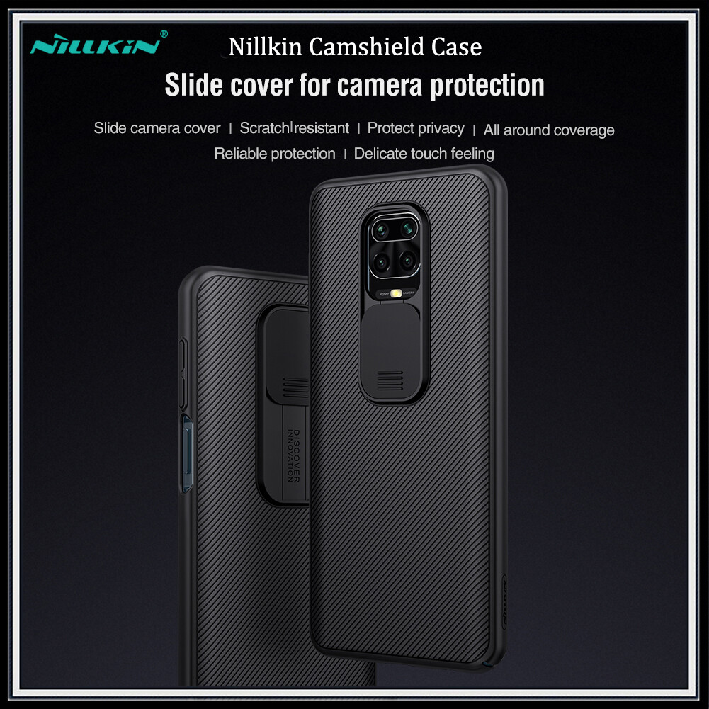 Nillkin ốp cho xiaomi redmi note 9s / 9 pro max / poco m2 pro ốp camshield ốp lưng điện thoại sang trọng bằng pc cứng bảo vệ ống kính máy ảnh trượt