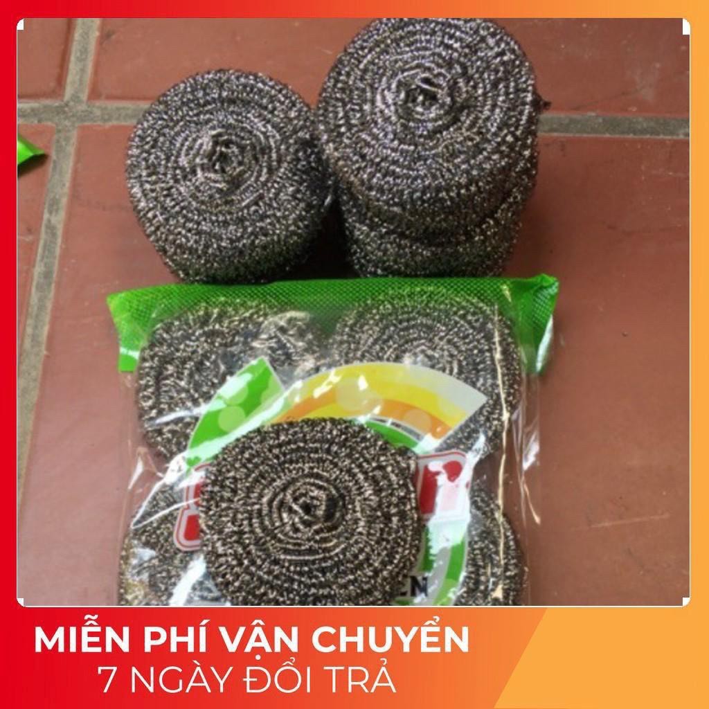 Miếng chà xoong inox nén