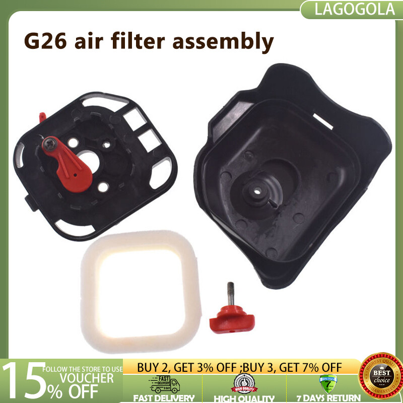 【Hàng Có Sẵn】bộ Lọc Không Khí G26 Cho Máy Cắt Cỏ, Phụ Kiện Dụng Cụ Làm Vườn