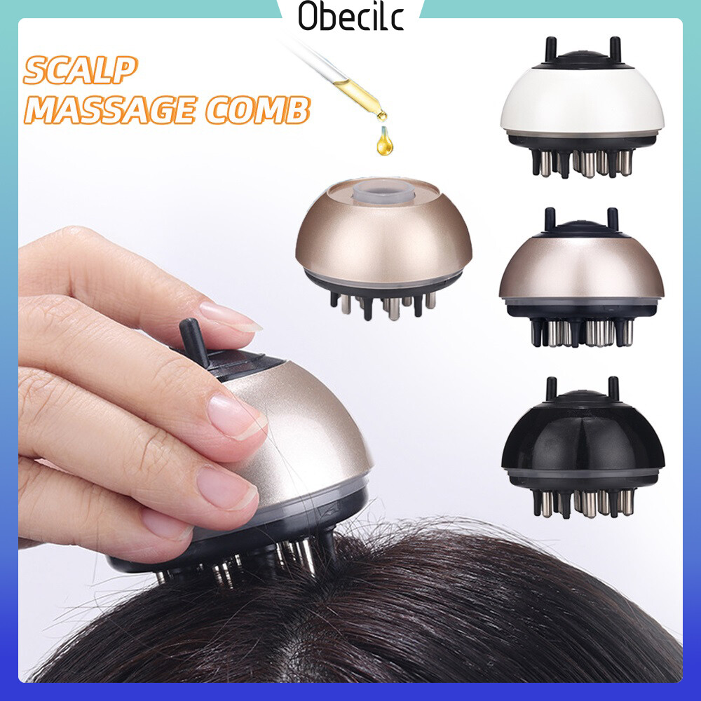 Obecilc lược thuốc da đầu lược silicon mát xa da đầu 50ml tinh dầu mát xa da đầu lược dinh dưỡng tóc răng