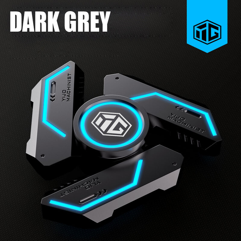 Con Quay Tay Đèn Dạ Quang Mới Câm Mang Fidget Hợp Kim Relief Đồ Chơi Căng Thẳng