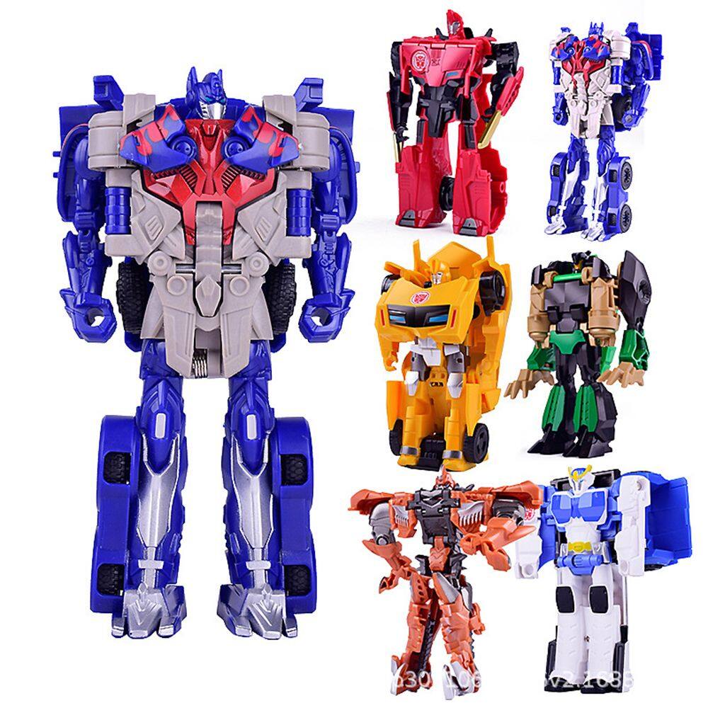  【COD 12cm Transform Robot Kit Đồ chơi Transformer 2 trong 1 One Step Car Biến dạng Mô hình robot làm bằng tay Xe tải biến dạng Đồ chơi ô tô cho bé trai Quà tặng Hành động Hình Đồ chơi trẻ em 