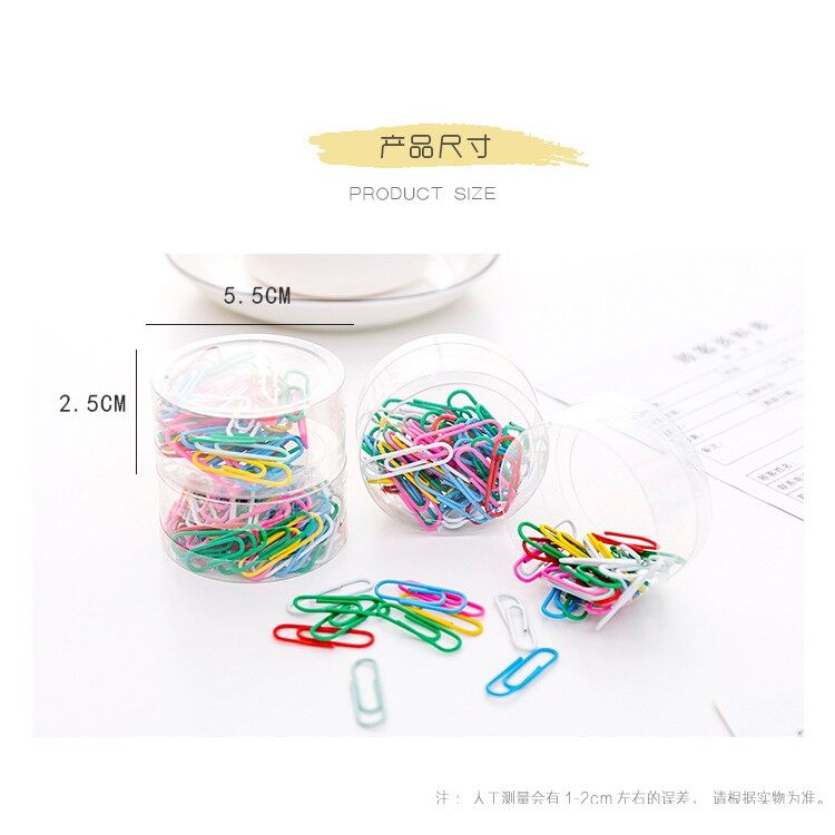 Hộp 50 ghim kẹp giấy nhiều màu - Set 50 kim kẹp giấy văn phòng nhiều màu - Corgi Shop