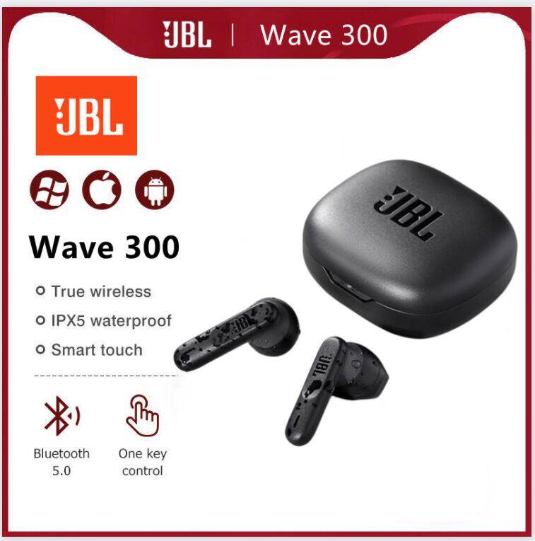Jbl tai nghe bluetooth nhét tai không dây tws wave 300 tai nghe nhét tai không dây tích hợp micro