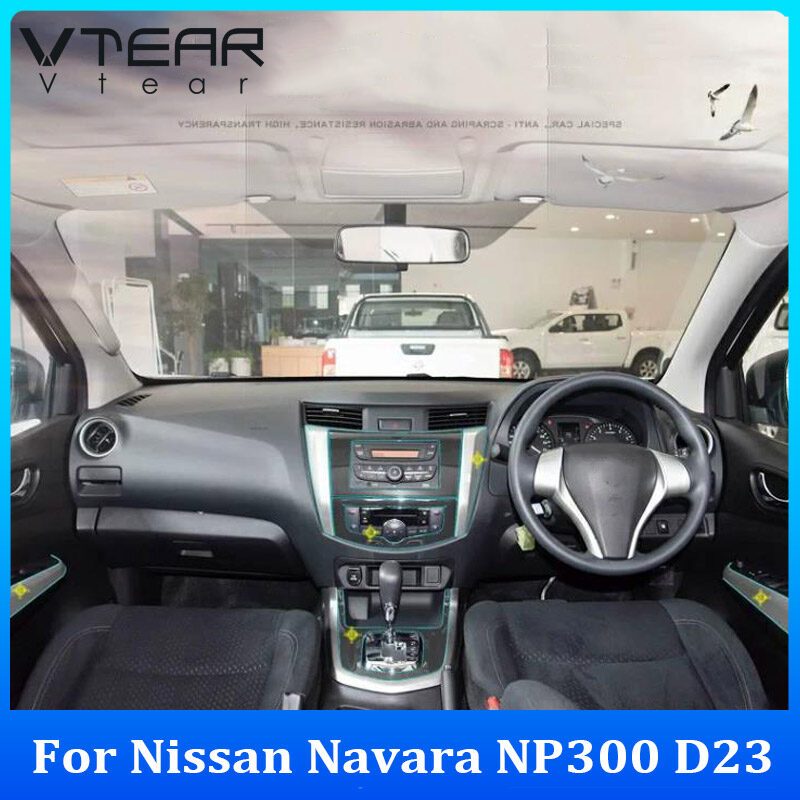 Vtear For Nissan Navara NP300 D23 2017-2023 Car TPU central control protective film Steering wheel film Navigation transparent soft film Automotive interior accessories ราคา 847 บาท*ส่งฟรี