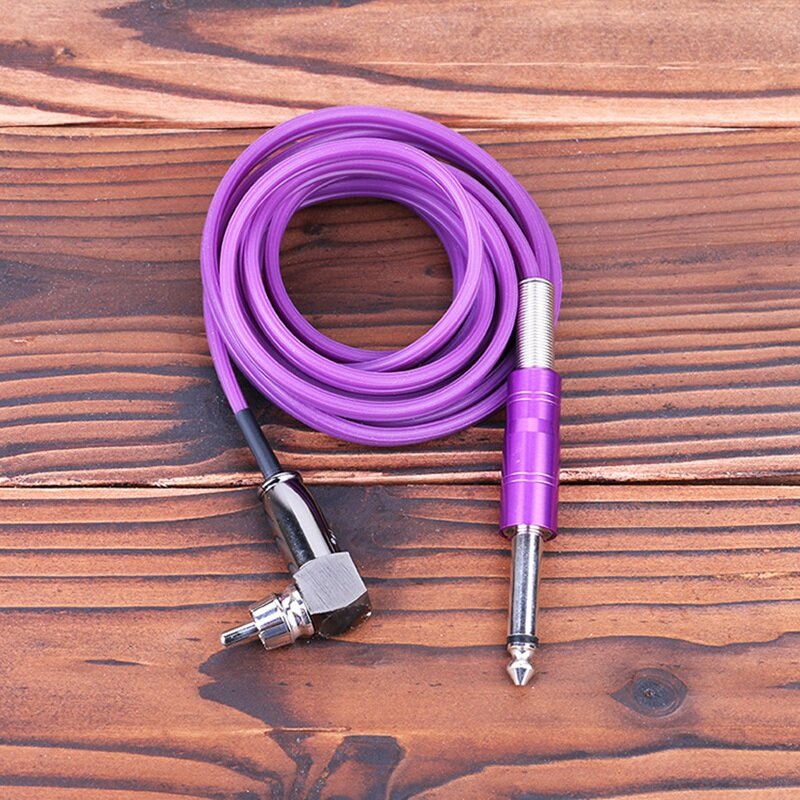Tattoo RCA Clip Cord 180cm Length Silicone Soft Tattoo RCA Connector Cords for Rotary Tattoo Machines