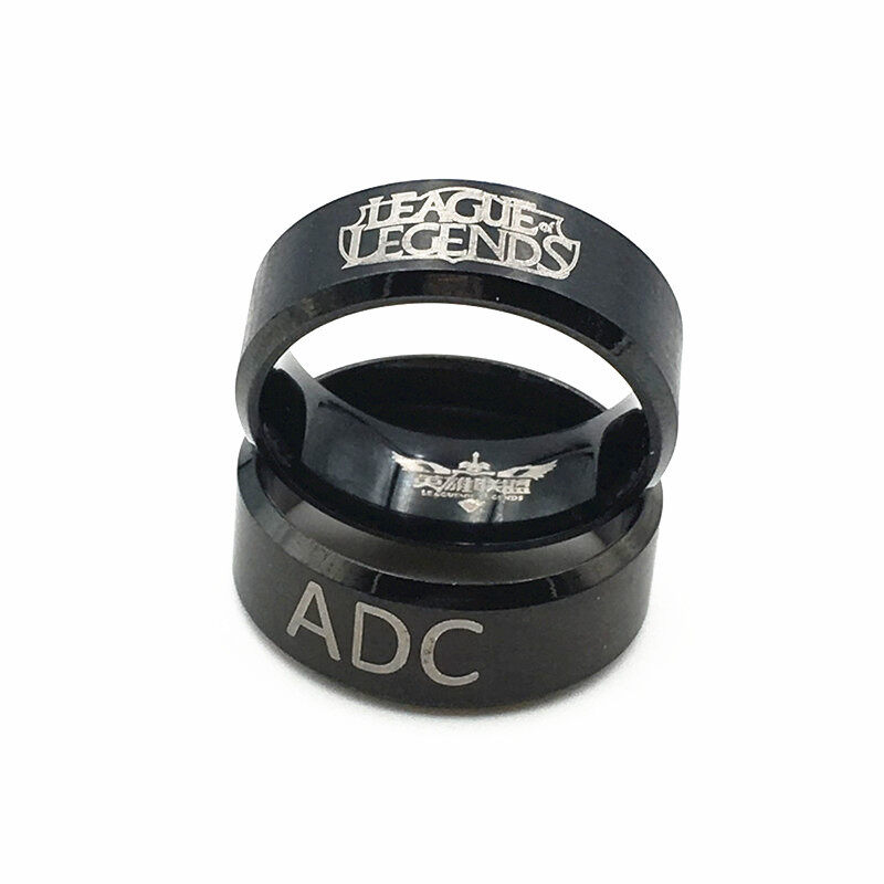 แหวนเกมลีกออฟเลเจนด์ สแตนเลสแหวนสำหรับแฟนๆของขวัญคุณภาพสูงเครื่องประดับ