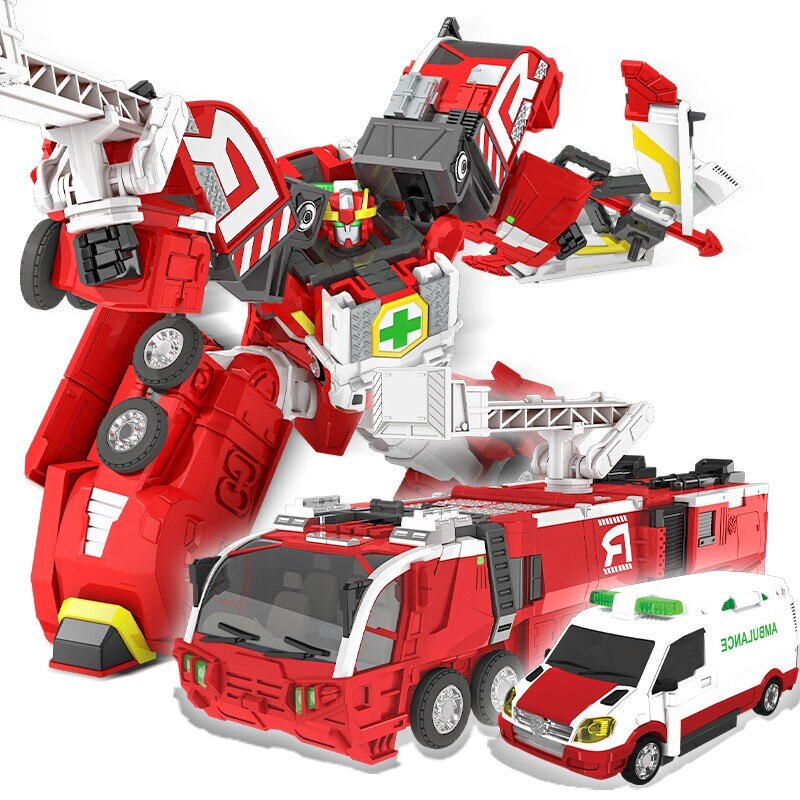 Đồ chơi hello carbot robot biến hình 2 trong 1 xe cứu hộ biến hình nhân vật phim hành động/đồ chơi xe cứu hỏa cho năm quà tặng cho bé