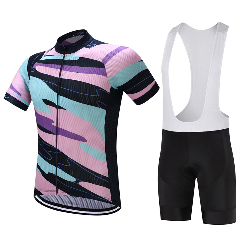 Ready Stock outdoors Short sleeve Mountain Bike riding shorts leisure Cycling Jersey set