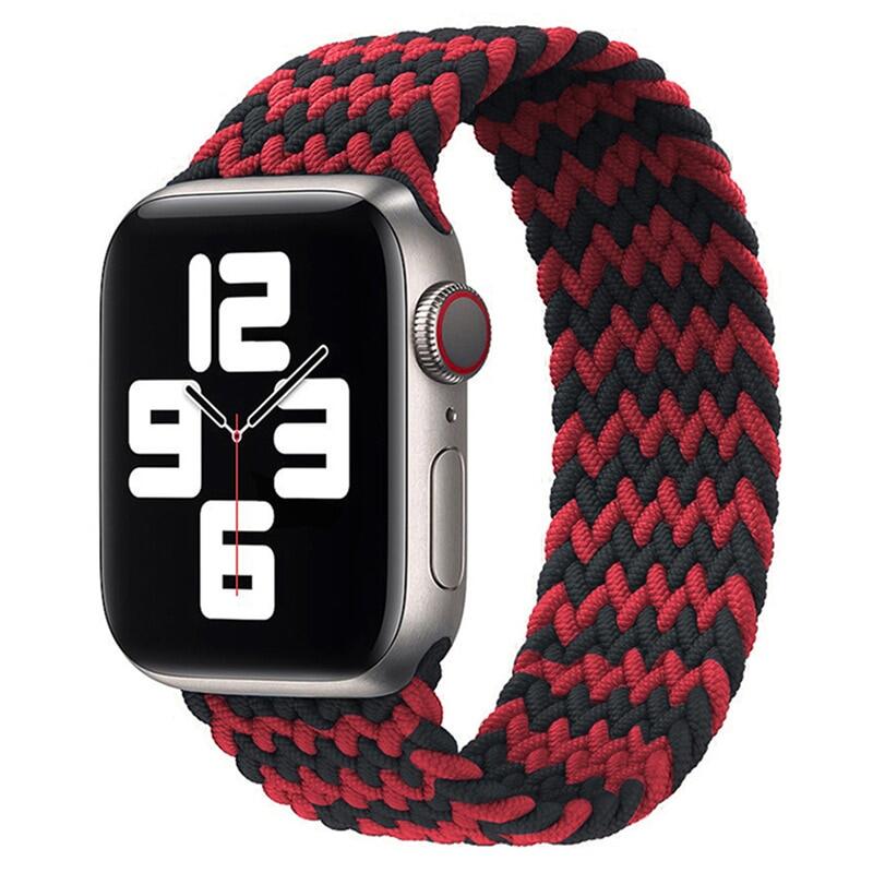 สายเดี่ยวถักไนล่อนหลากสีอย่างเป็นทางการ2021,สายสำหรับ Apple Watch SE 6สาย44มม. 40มม. สายสำหรับ I Watch Serie 5 4 3สายรัดข้อมือขนาด38มม. 42มม.