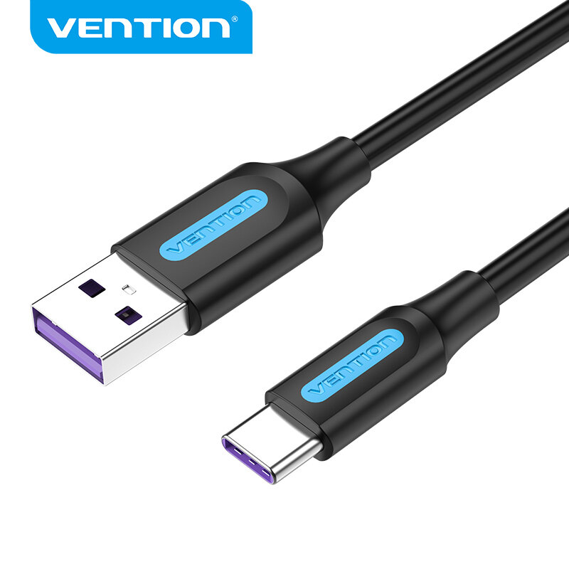 Vention 5A USB Type C Cable for Huawei P40 Pro Mate 30 P30 Pro Supercharge 40W Fast Charging USB-C C