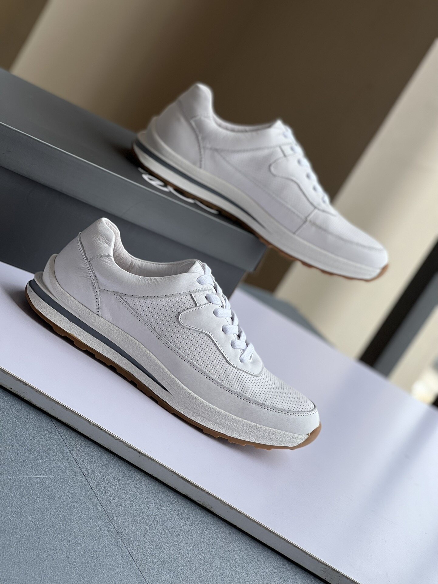 Original Ecco men's Sports running shoes sneaker Outdoor shoes Casual shoes SHY411010