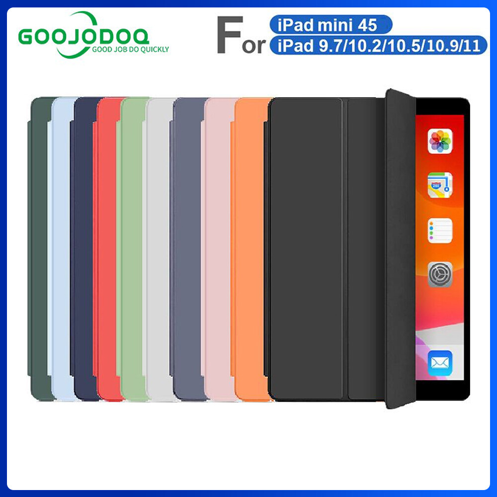 GOOJODOQ Ốp Lật Cho iPad Ốp Cho iPad Pro 11 2020 2021 Ốp iPad Air 4 Air 2 Cho iPad Thế Hệ Thứ 8 Ốp Lưng 10.2 Mini 1 2 3 4 5