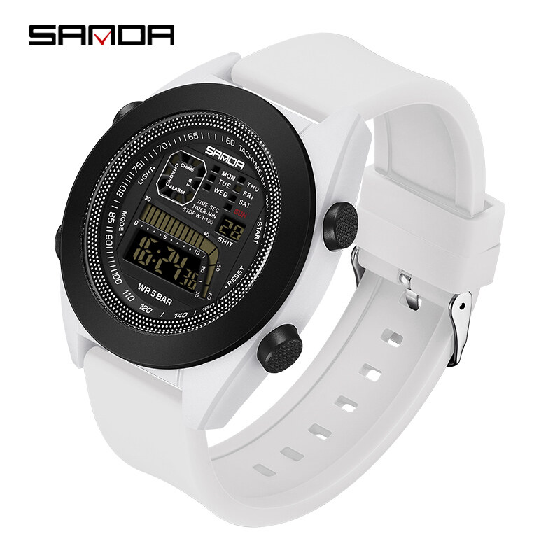 Sandals Noctilucent Electronic Digital Led Luxury Men's Waterproof Sports Leisure Watch SD9025-10 ราคา 227 บาท*ส่งฟรี