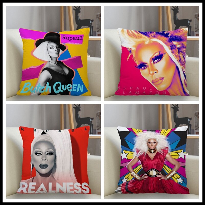 [HOT W] Musife RuPaul 39;s Drag Race Pillowcase Custom Square Pillow Cover Case Zipper Pillowcase 35x3540x4045x45cm Drop Shipping