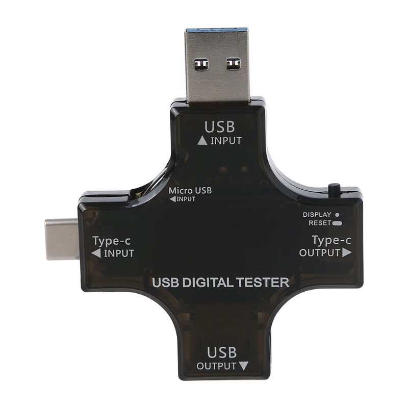 Máy kiểm tra usb 3.1, đồng hồ đo dòng điện áp một chiều 4 trong 1, ampe kế máy dò chỉ báo sạc dự phòng