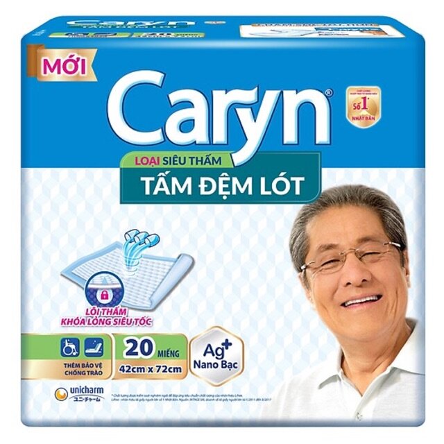 Tấm đệm lót siêu thấm caryn 20 miếng