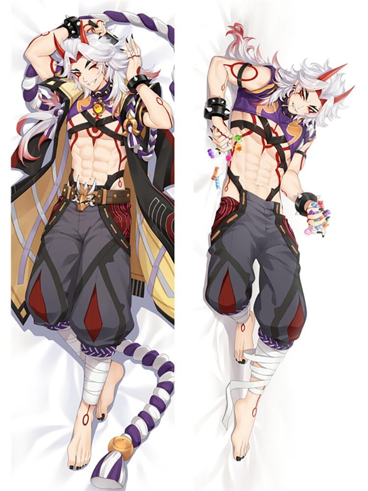 Vỏ Gối Ôm Body Genshin Impact Arataki Itto Dakimakura Mới 180Cm Vỏ Gối Cosplay Phòng Ngủ Vỏ Gối Anime