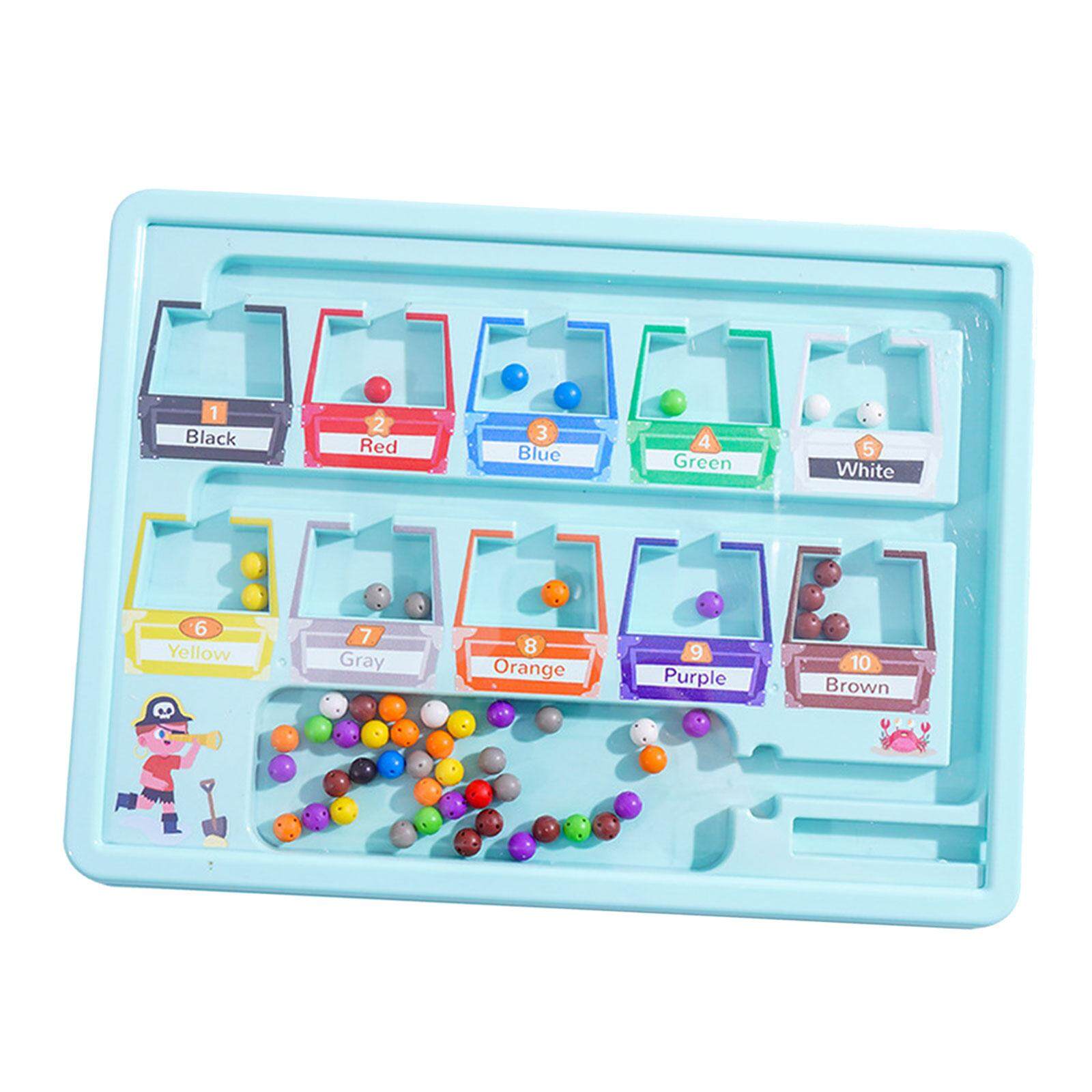Perfeclan đồ chơi Montessori màu từ tính và số Mê Cung cho Nam Nữ quà tặng