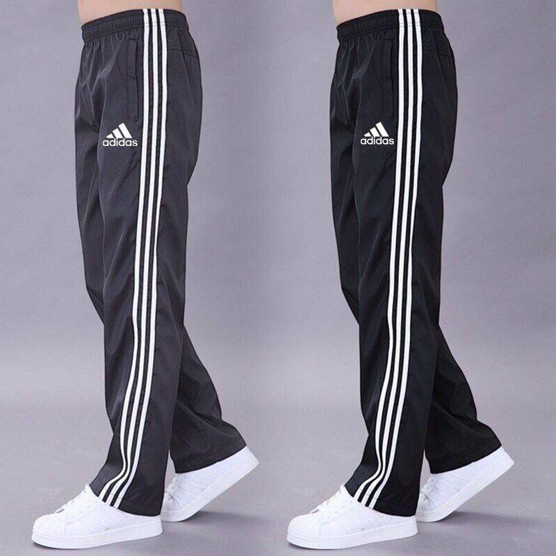 Quick-drying breathable thin section men's pants monolayer polyester slacks loose sliding surface through the screen work trousers