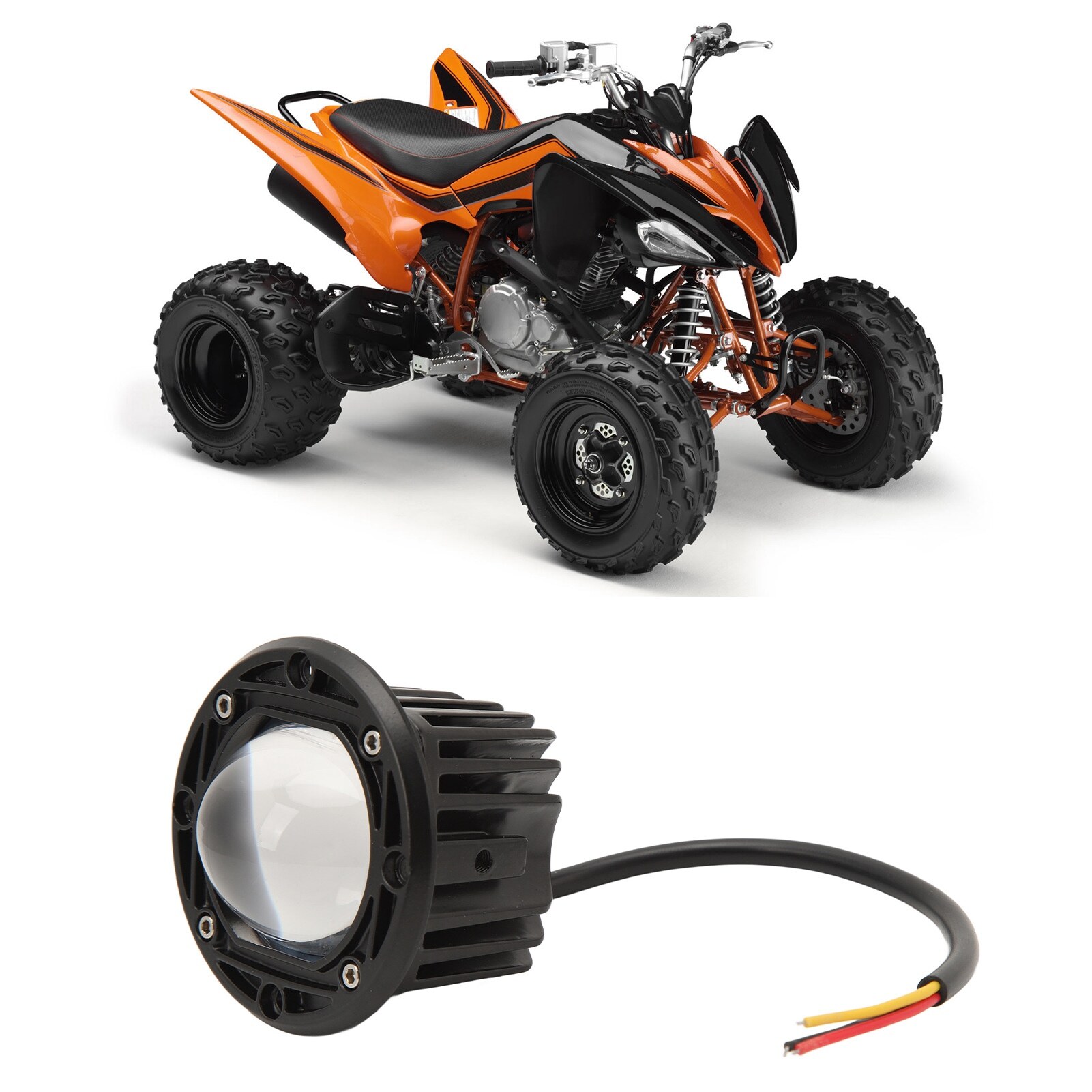 Đèn Led chống sương mù xe ô tô 12-60V Độ sáng cao đèn lái xe tản nhiệt độ bền cao cho ATV