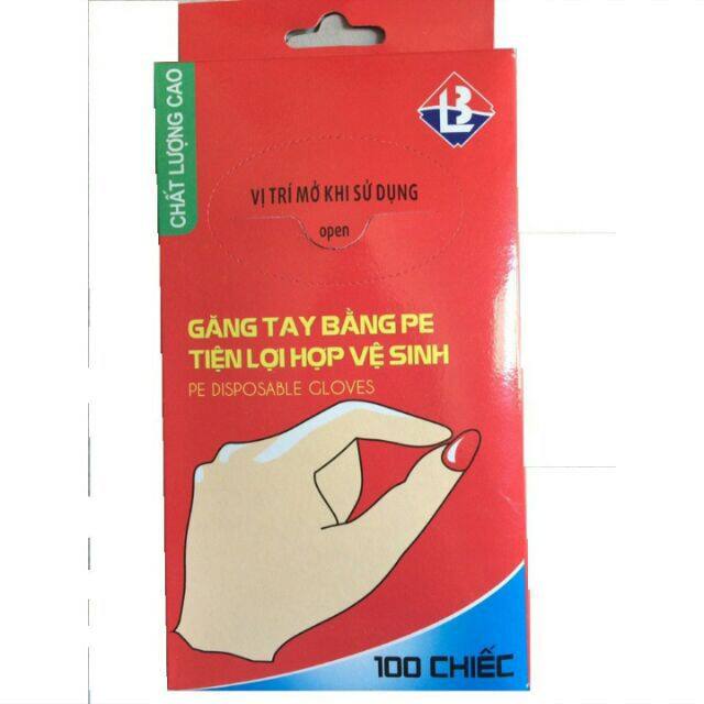Hộp găng tay nilon dùng 1 lần