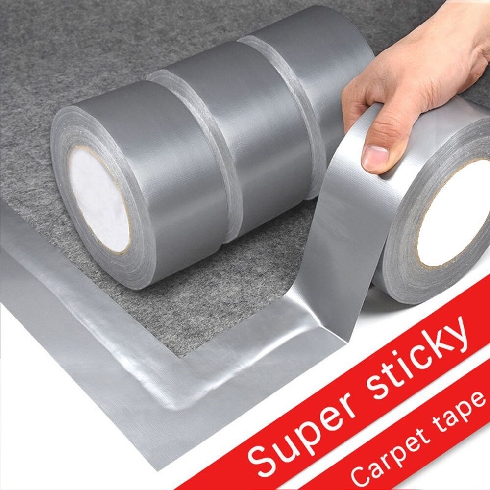 Băng keo vải siêu dính băng keo chống thấm sàn thảm có độ nhớt cao màu xám bạc tự trang trí nhà cửa 10 métpipesadhesives & tape