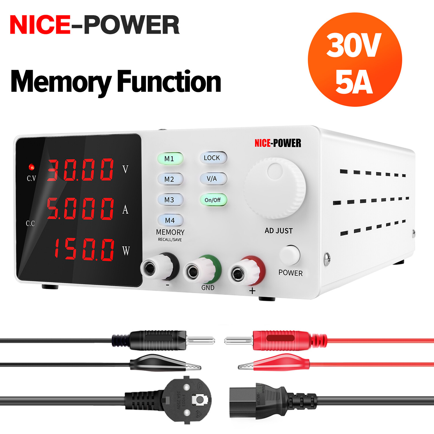 Bộ Nguồn DC Có Thể Lập Trình Mới Nhất 2023 0-30V 0-5A Bộ Nguồn Chuyển Mạch Chức Năng Bộ Nhớ Chính Xác Cao Có Thể Điều Chỉnh Để Sửa Chữa Điện Thoại PCB, Mạ Điện, Thử Nghiệm, SPPS-S305 Sạc