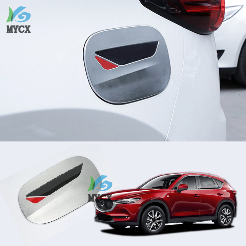 【☄New Arrival☄】 sushuang Tạo kiểu cho xe bình nhiên liệu vỏ bọc trang trí cho Mazda Cx-5 CX 5 nắp bình xăng nắp đậy Cửa nạp nhiên liệu Sticker vỏ bọc trang trí phụ kiện ngoại thất
