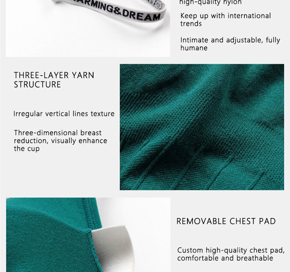 SUPERFLOWER Sports Bra Yoga Fiess Sports Quick Drying Running Gym Training Shockproof Underwear_voghion.com