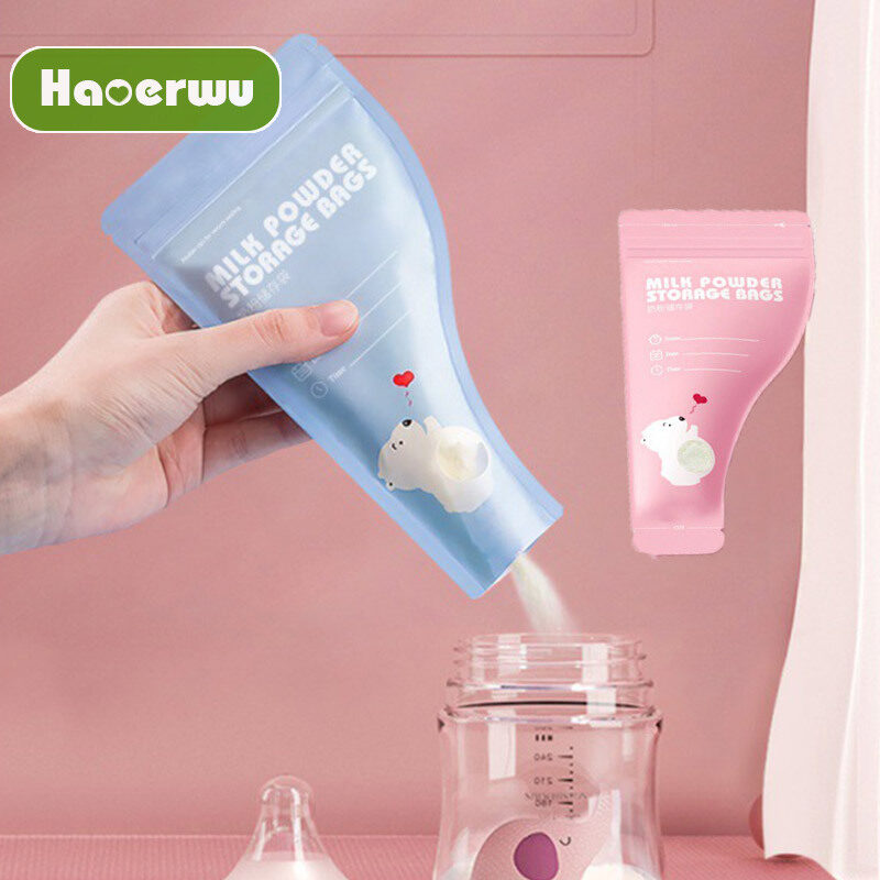 HAOERWU Milk powder bag portable disposable sealed fresh-keeping bag milk powder storage bag travel storage milk bag ราคา 115 บาท*ส่งฟรี