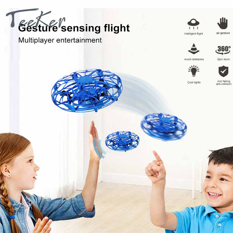 Teeker Mini Helicopter RC UFO Plane Aircraft Hand Sensing Infrared RC Aircraft Electric Induction Toys Gifts for Kids Children Cheap ราคา 442 บาท*ส่งฟรี