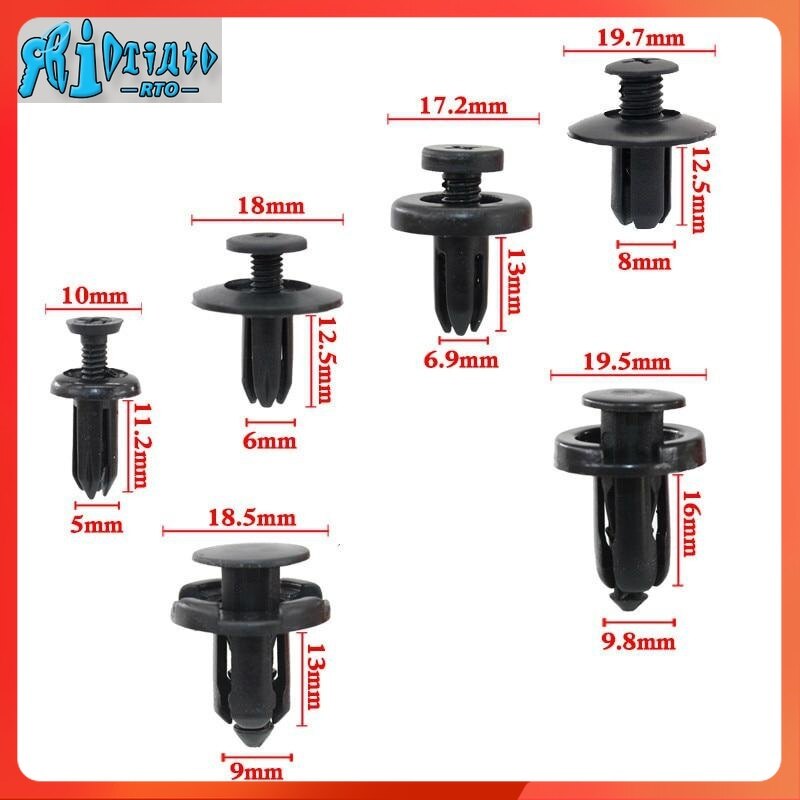 RTO Fenders, wheel arches, cricket boards, plastic anchors, pins, and hair clips, size 5/6/7/8/9/10 mm, external parts of automobiles