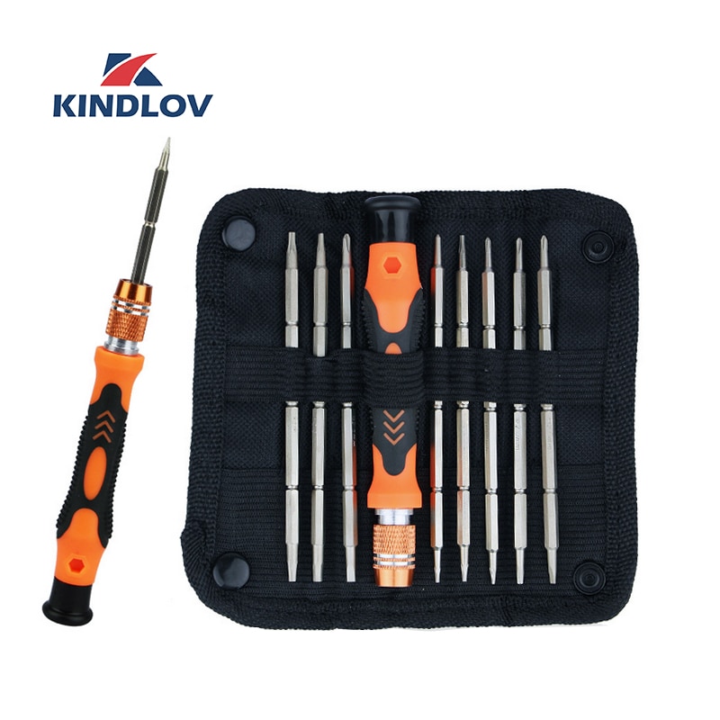 Kindlov bộ tuốc nơ vít bộ tuốc nơ vít chính xác 9 trong 1 bộ tuốc nơ vít phillips cr-v torx từ tính dụng cụ cầm tay tua vít cách điện