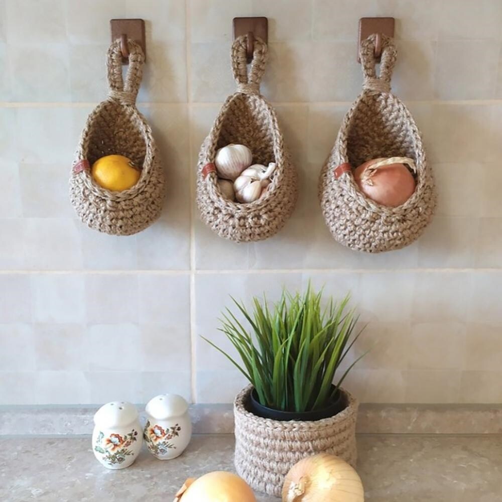 【A VOGUE】☸﹊ Handmade Woven Storage Basket Folding Clothes Laundry Straw Wicker Rattan Seagrass Belly Garden Flower Pot Plant ราคา  1,442 บาท*ส่งฟรี