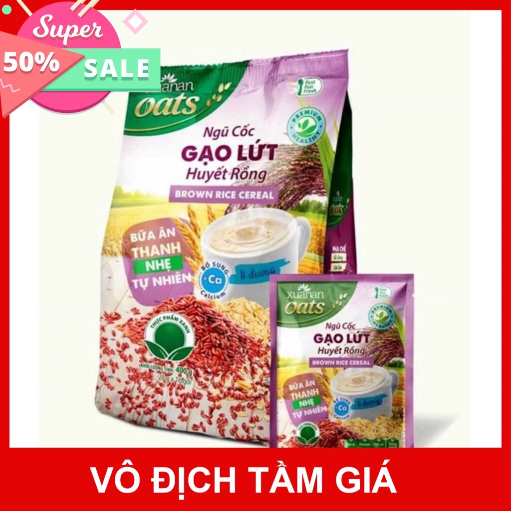 Combo 5 gói ngũ cốc gạo lức huyết rồng