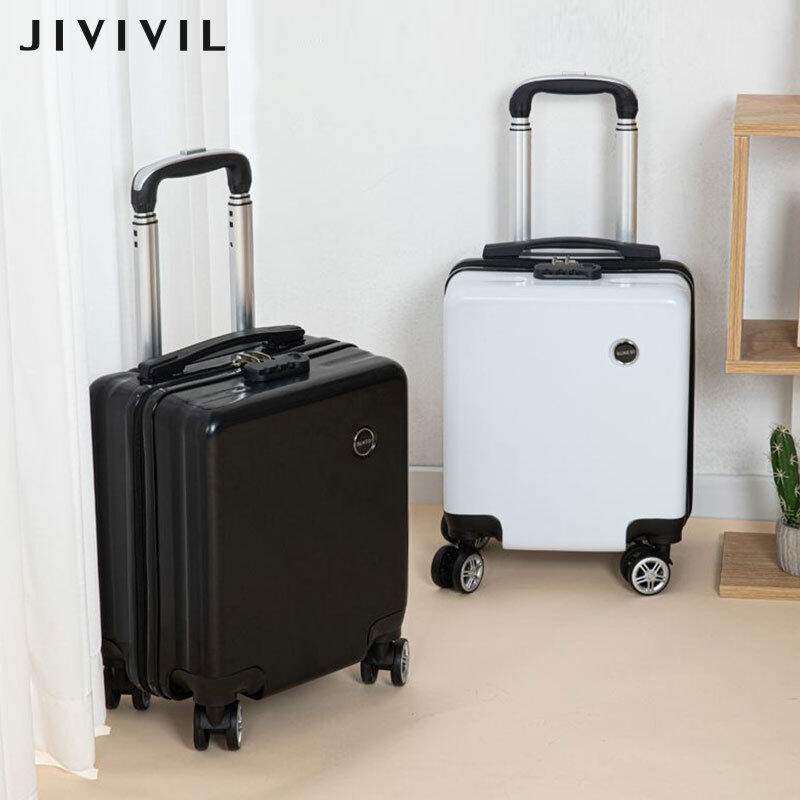 JIVIVILvali kéo du lịch cao cấp Vali hành lý nhỏ 14/16 inch Vali xách tay lên máy bay Trọng lượng nhẹ bánh xe phổ quát mật khẩu Xe đẩy trường hợp