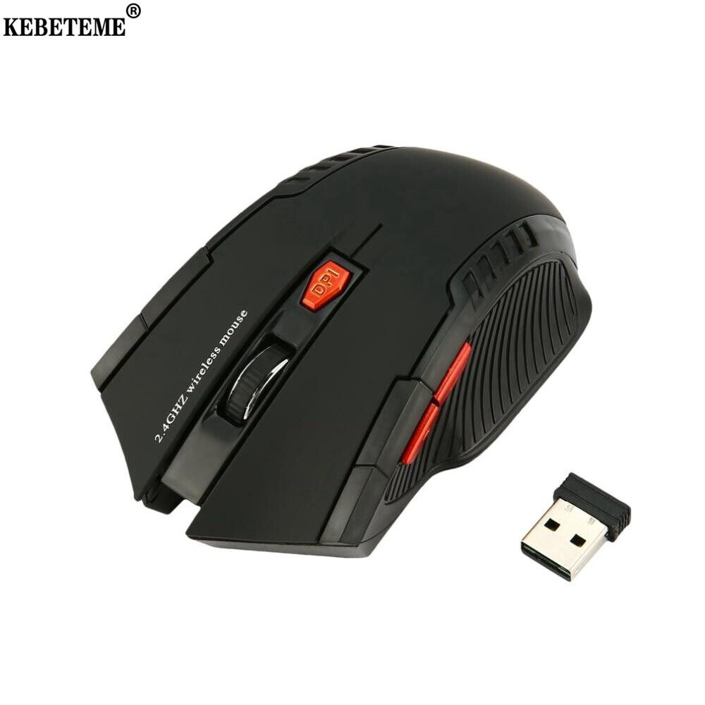 Kebememe 2.4G chuột không dây đầu thu dạng USB Chuyên Nghiệp Chuột quang không dây chuột không dây USB Right Chuột cho máy tính xách tay PC
