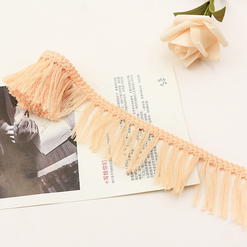 23 Mét Dây Ruy Băng Trang Trí Ren Tua Rua Polyester Rèm Phụ Kiện May Vá Trang Trí Quần Áo