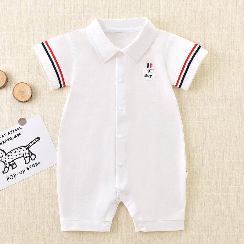 Áo liền quần quý ông cho trẻ sơ sinh bé trai trẻ sơ sinh áo liền quần ngắn tay áo liền quần một mảnh
