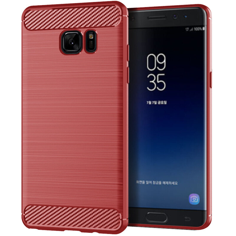Ốp Lthmy Cho Samsung Galaxy Note FE/Phiên Bản Quạt Ốp Điện Thoại TPU Silicon Mềm Vỏ Chải Kết Cấu Sợi Cacbon Ốp Bảo Vệ Toàn Bộ Chống Va Đập