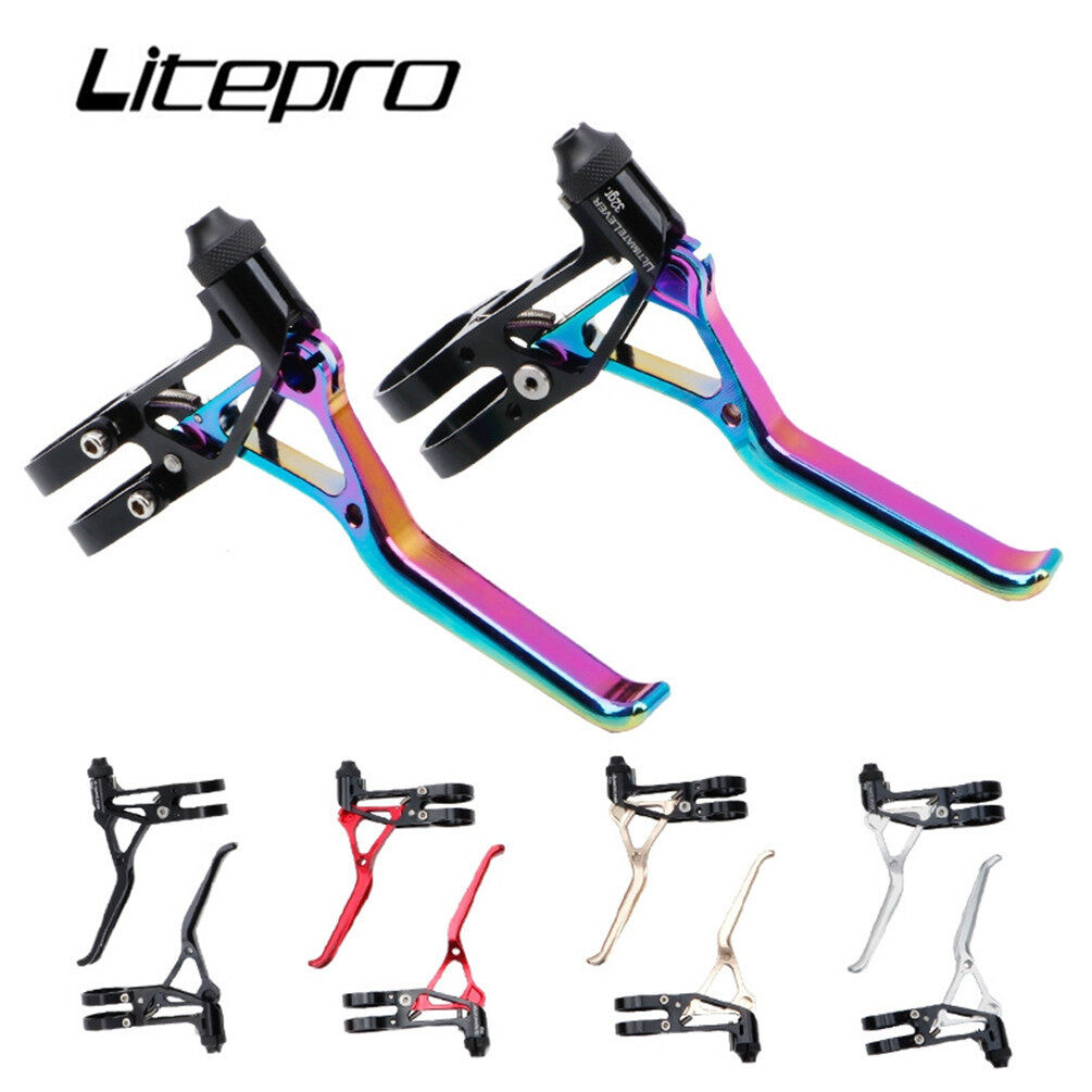 Litepro Cần Phanh 64G CNC Siêu Nhẹ Cho Xe Đạp BMX Gấp Xe Đạp Bộ Phận Tay Nắm Cần Phanh Cho Brompton 14/16/20 Inch V