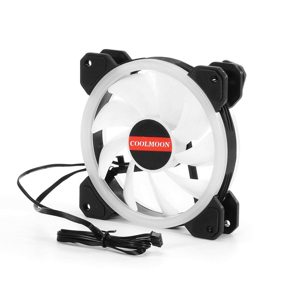 Generic 3/6pcs 120mm RGB LED Computer Case Fan 6pin Dual Aura Multiple