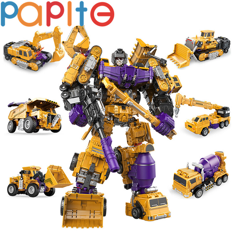 PAPITE Ready Stock NEW Boy Toys Kids Transform Toys Pocket Car Man Figure