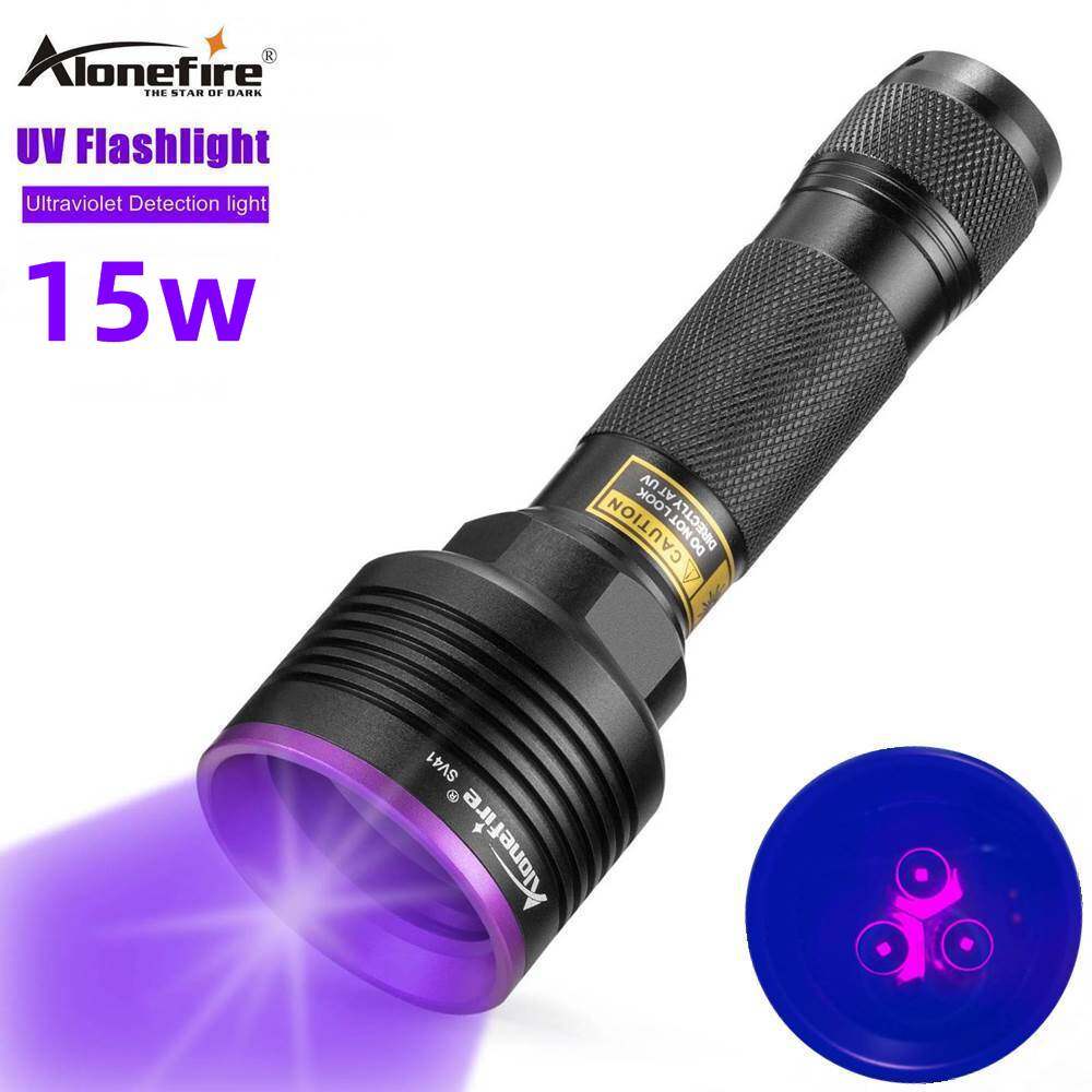 Alonefire Đèn Pin UV SV41 15W Máy Dò Tia Cực Tím Cho Thú Cưng Tia Cực Tím 365nm Đánh Dấu Vết Bẩn Kiểm Tra