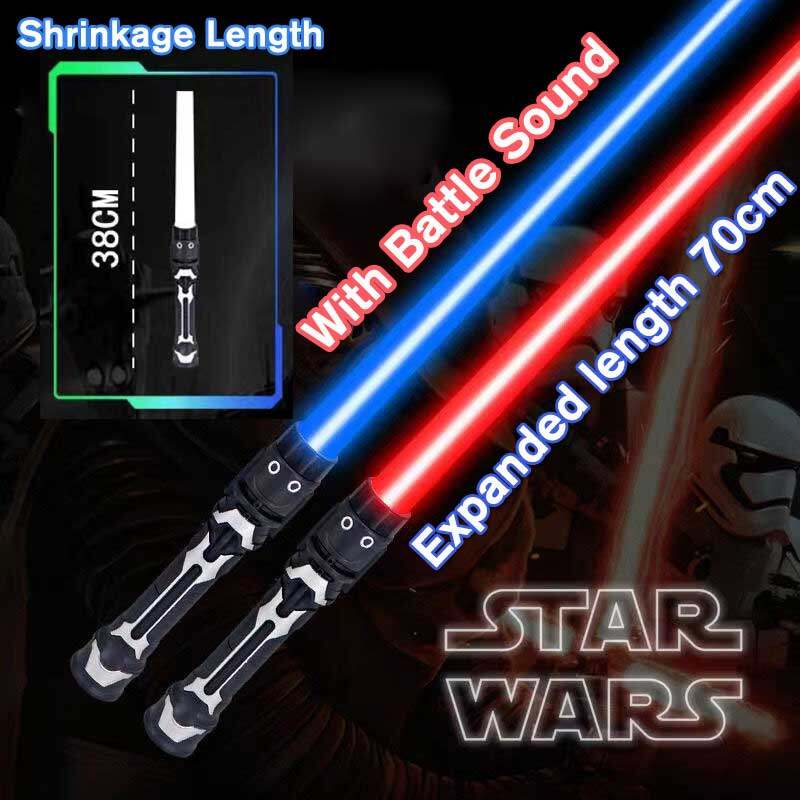 70cm chiến tranh giữa các vì sao lightsaber tay cầm đồ chơi rgb chiếu sáng cosplay đạo cụ sân khấu màu xanh đỏ nhiều màu lightsaber
